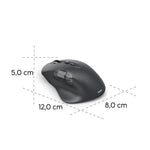Hama "WM-900" Multi-device mouse , ergonomic, wireless/Bluetooth®, rechargeable battery, LED, Blue wave