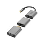 Hama 6 in1 Adapter, "Connect2Go", USB-C, Mini-DisplayPort, HDMI™, VGA