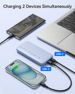 VOLTME Hypercore 10K Essential 10,000mAh Fast Charging Power Bank PD 3.0, Type-C & USB-A Ports – 22.5W