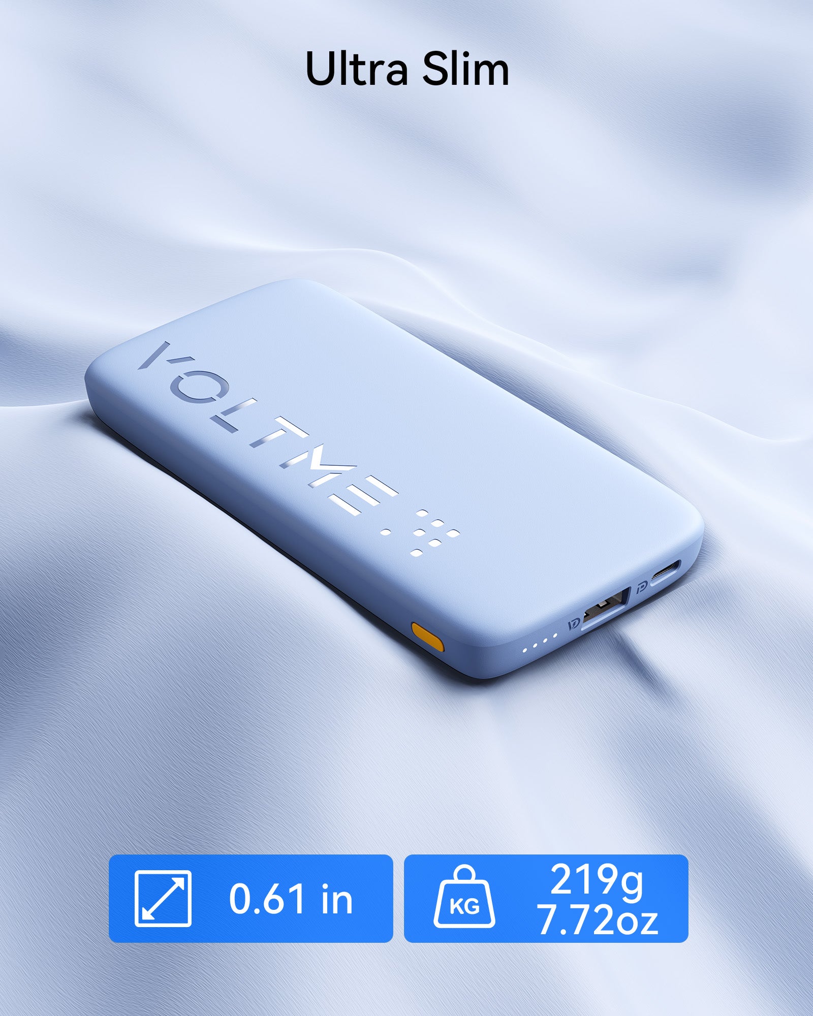 VOLTME Hypercore 10K Essential 10,000mAh Fast Charging Power Bank PD 3.0, Type-C & USB-A Ports – 22.5W