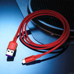 Cable USB Rock  R2-5A  Type-C Red