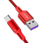 Cable USB Rock  R2-5A  Type-C Red