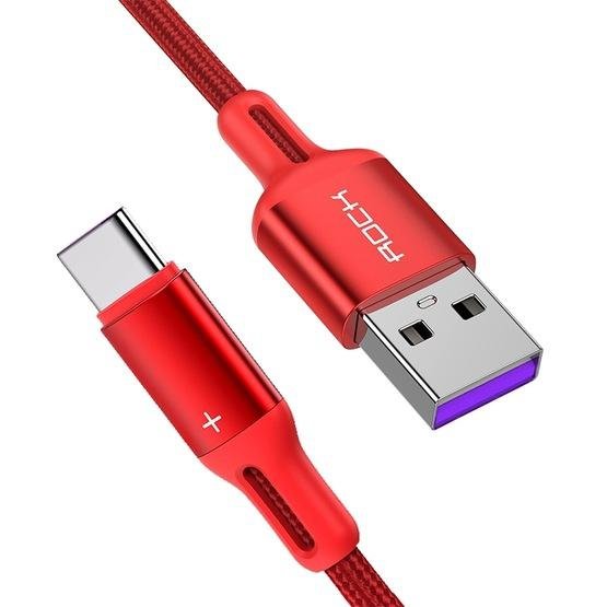 Cable USB Rock  R2-5A  Type-C Red
