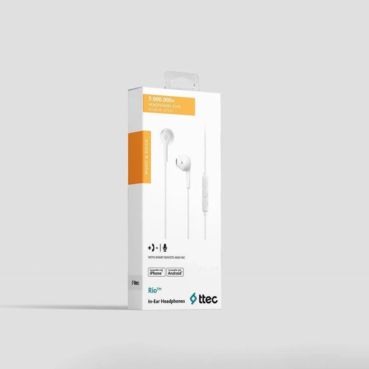 'ttec RIO In-Ear Headphones with Built-in remote control