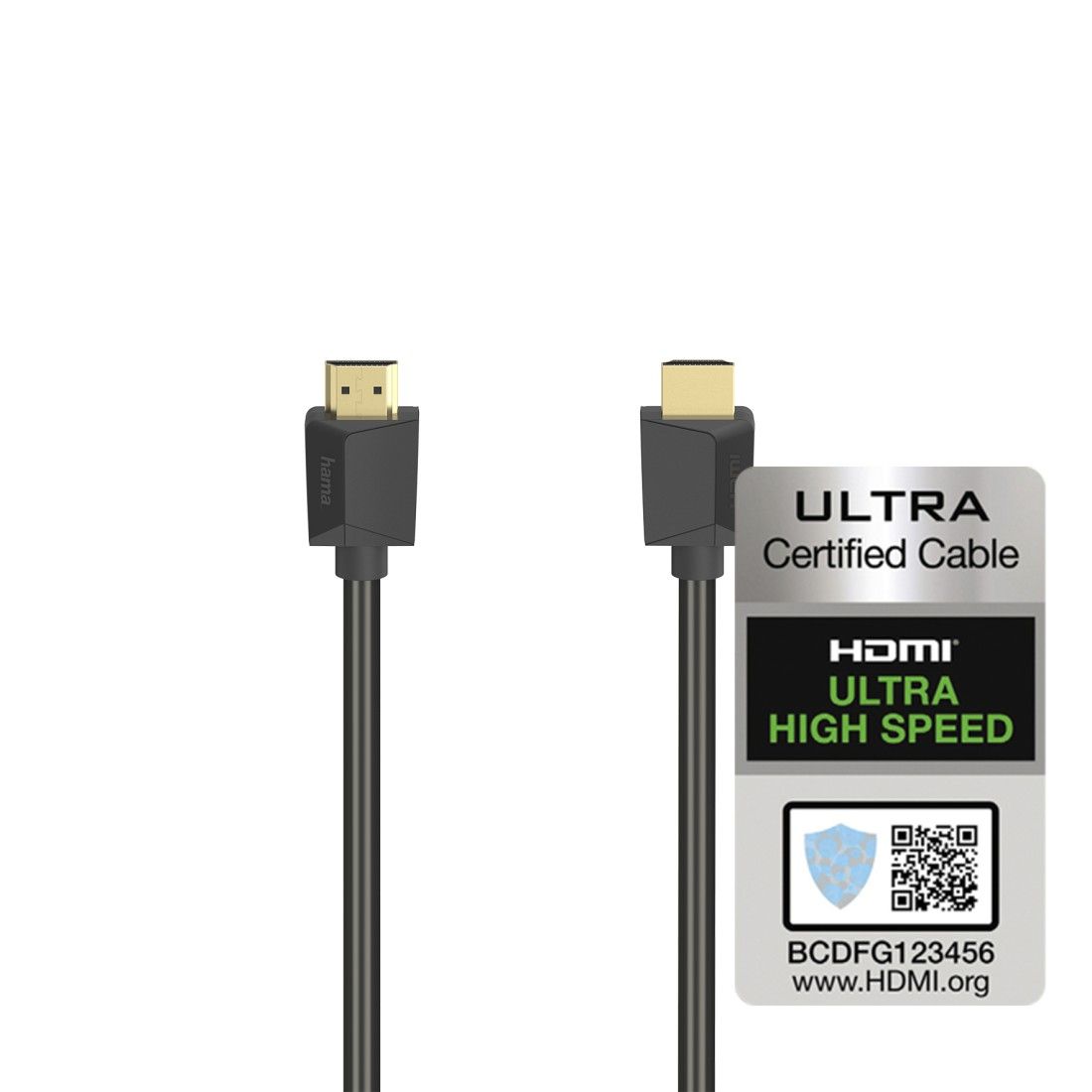 Hama Ultra High Speed HDMI™ Cable, Certified, Plug - Plug, 8K, 1.0 m