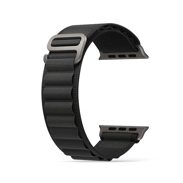 HYPHEN CLARKE Reinforced Nylon Watch Strap for Apple Watch Ultra 49mm – Breathable Sport Loop Band