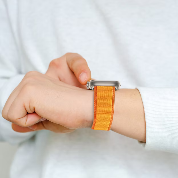 HYPHEN CLARKE Reinforced Nylon Watch Strap for Apple Watch Ultra 49mm – Breathable Sport Loop Band