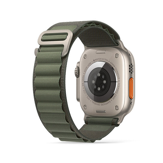 HYPHEN CLARKE Reinforced Nylon Watch Strap for Apple Watch Ultra 49mm – Breathable Sport Loop Band