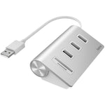 Hama USB Hub / Card Reader, 5 Ports, 3x USB-A, SD, microSD