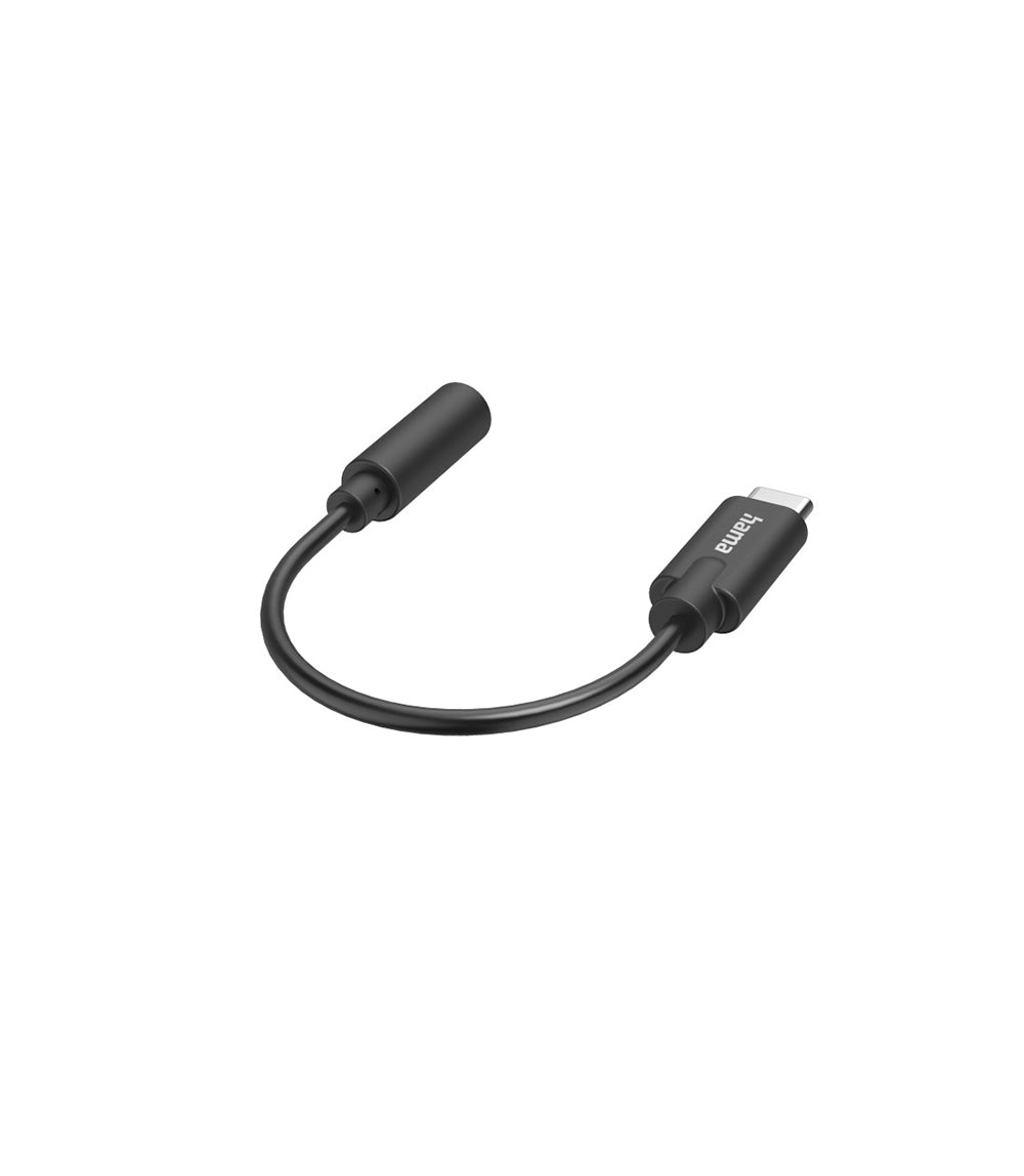 Hama Audio Adapter, USB-C Plug - 3.5 mm Jack Socket, Stereo