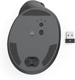 Hama “EWM-500R” Ergonomic Vertical Mouse, Radio, Optical, 7 Buttons, black