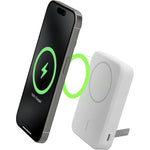 Belkin BoostCharge Qi2 Magnetic 15W Wireless Power Bank 10K + Stand, for iPhone 16/15/14/13/12