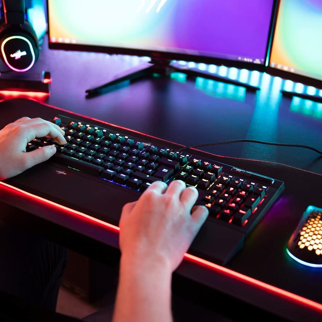 Urage Exodus 900 Mechanical Gaming Keyboard with Tactile Brown Switches, Black
