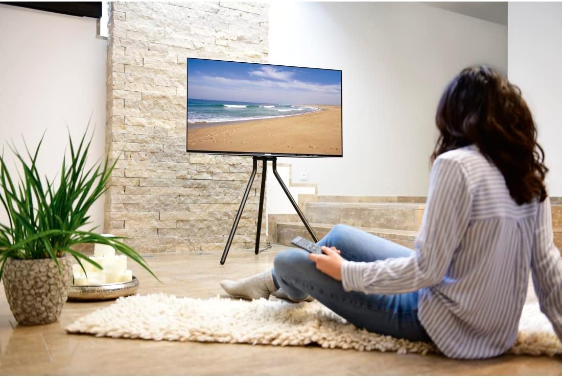 Hama TV STAND, FREE-STANDING EASEL, HEIGHT-ADJUSTABLE, 191 CM (75) UP TO 40 KG