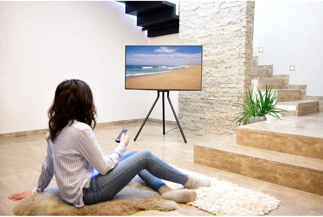 Hama TV STAND, FREE-STANDING EASEL, HEIGHT-ADJUSTABLE, 191 CM (75) UP TO 40 KG