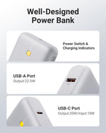 VOLTME Hypercore 10K Lite 10,000mAh Fast Charging Power Bank PD 3.0, Type-C & USB-A Ports – 22.5W  Black