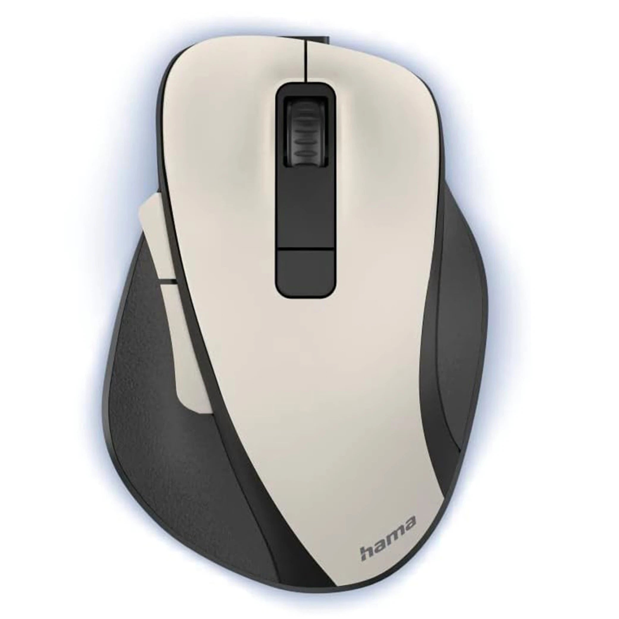 Hama MW-500 Ergonomic Rechargeable Silent Mouse, 6-Buttons, Blue Sensor, up to 1600 DPI, Forest