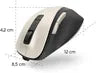 Hama MW-500 Ergonomic Rechargeable Silent Mouse, 6-Buttons, Blue Sensor, up to 1600 DPI, Forest