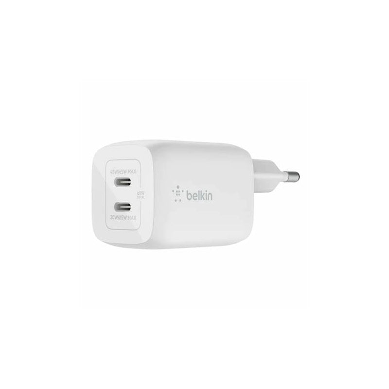 Belkin BoostCharge Pro Dual USB-C GaN Wall Charger with PPS 45W