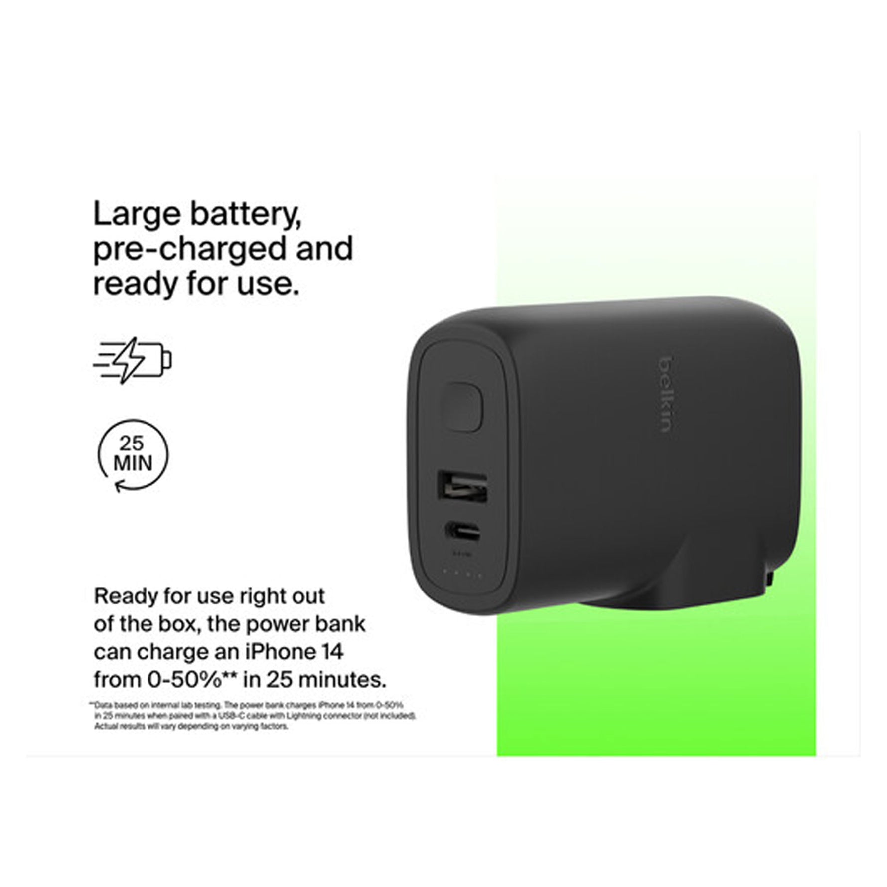 Belkin - BoostCharge Hybrid Wall Charger 25W + Power Bank 5K + Travel Adapter Kit