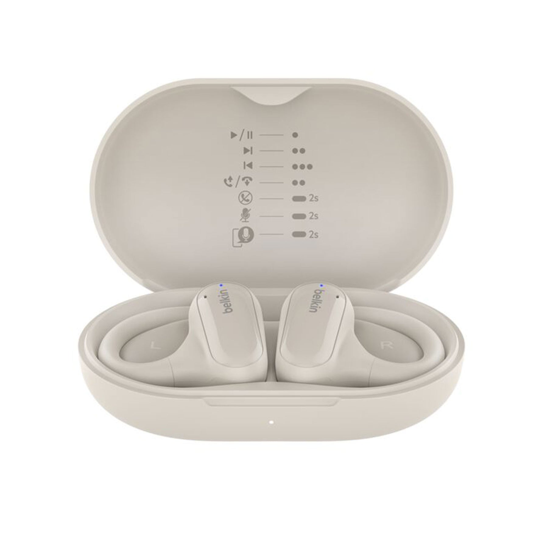 Belkin - SoundForm ClearFit Open-Ear Wireless Earbuds