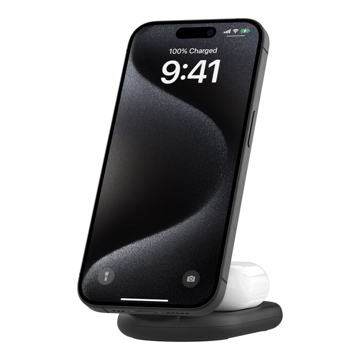 Belkin - BoostCharge 2-in-1 Magnetic Foldable Wireless Charger with Qi2 15W