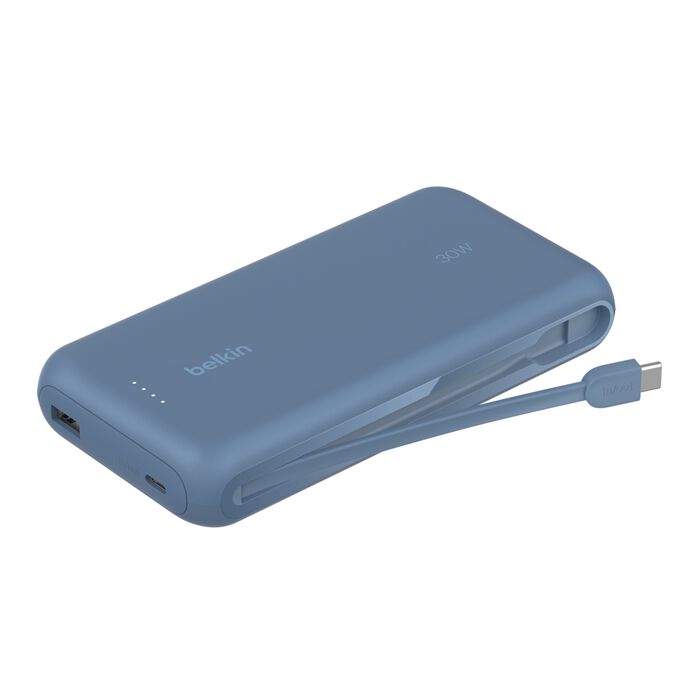 Belkin - BoostCharge Power Bank 20K with Integrated Cable