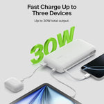 Belkin - BoostCharge Power Bank 20K with Integrated Cable