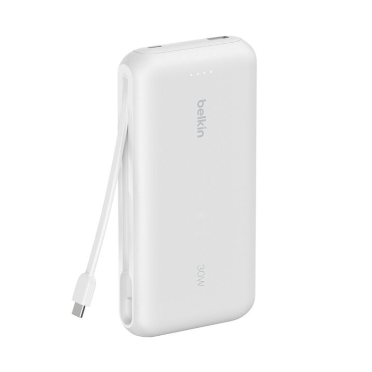 Belkin - BoostCharge Power Bank 20K with Integrated Cable
