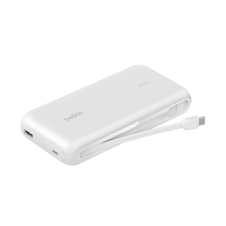 Belkin - BoostCharge Power Bank 20K with Integrated Cable