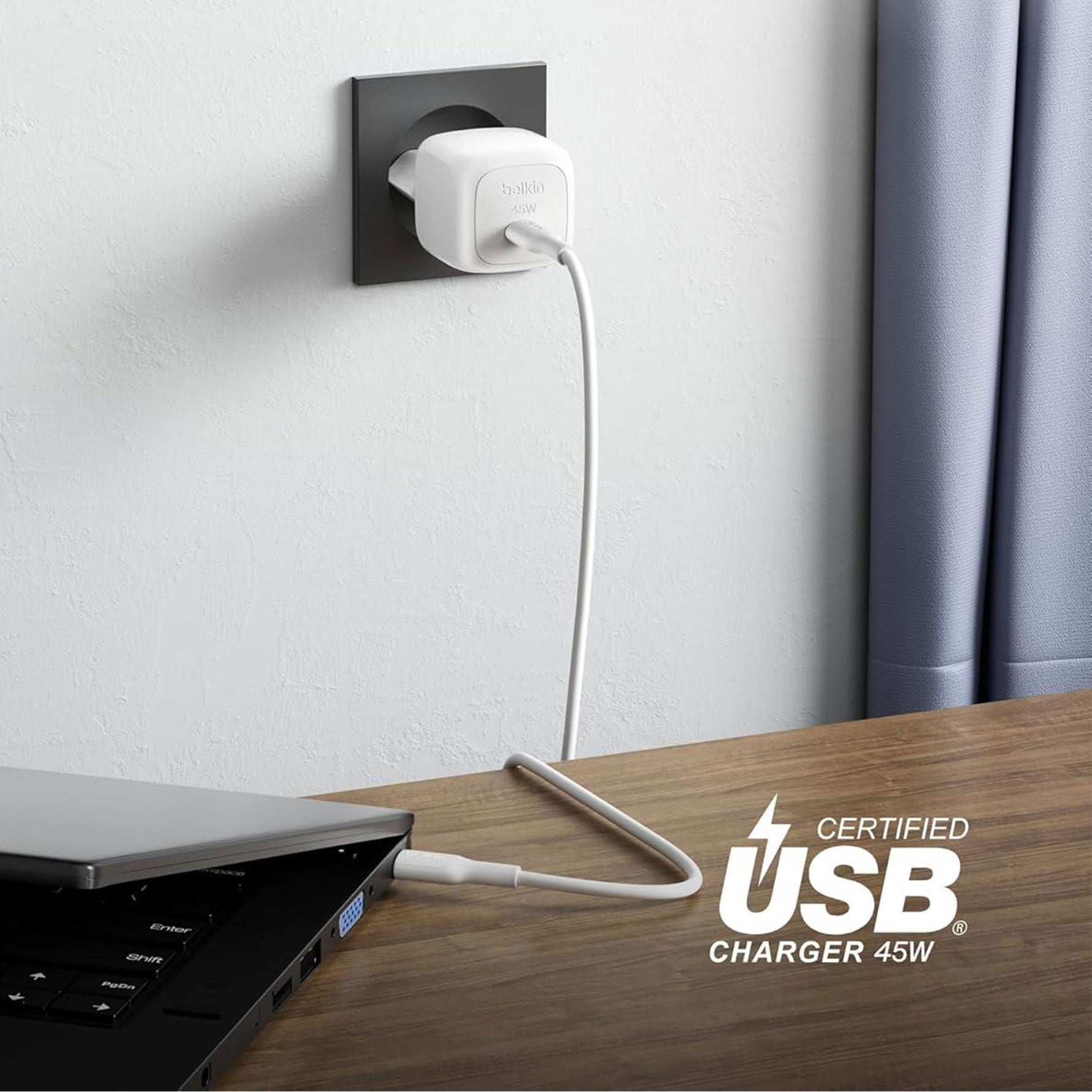 Belkin - BoostCharge Compact USB-C Wall Charger 45W with PPS