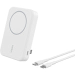 Belkin BoostCharge Qi2 Magnetic 15W Wireless Power Bank 10K + Stand, for iPhone 16/15/14/13/12