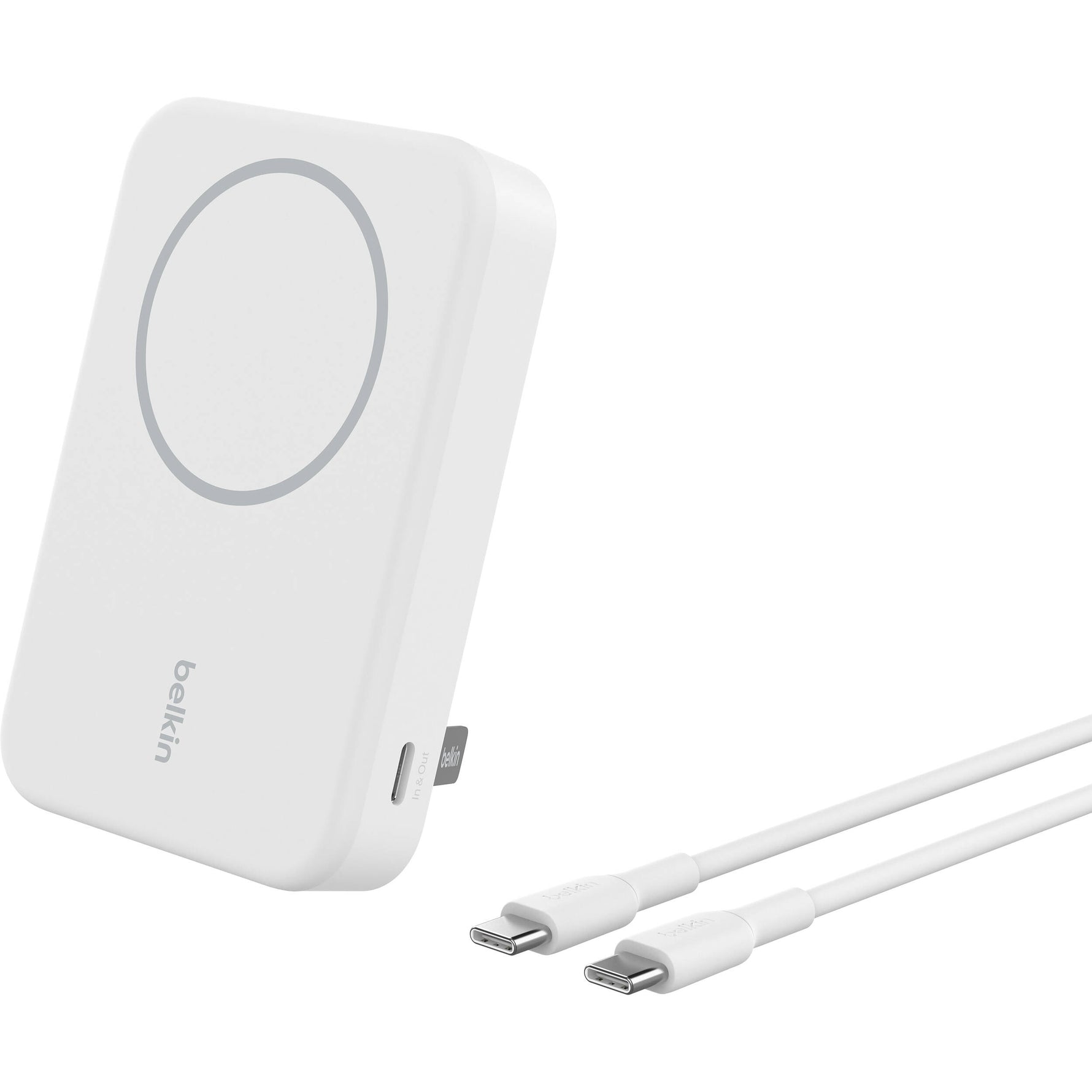 Belkin BoostCharge Qi2 Magnetic 15W Wireless Power Bank 10K + Stand, for iPhone 16/15/14/13/12