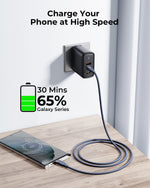 Voltme Powerlink Rugg Double Nylon Cable Type C to Type C 3A - 1M (60W) Blue