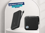 Portable Power & Sound Bundle — Belkin 20K Power Bank with Integrated Cable + MuveAcoustics Portable Speaker