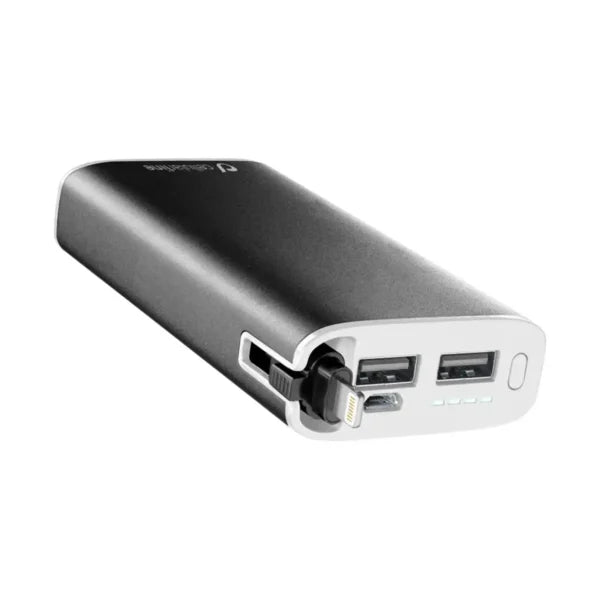 'CellularLine Power Bank Unique Design 6700 mah Black With Iphone and Micro