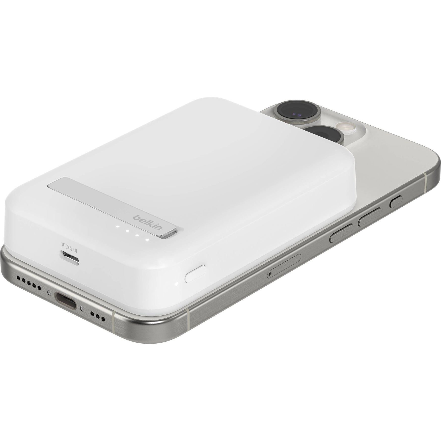 Belkin BoostCharge Qi2 Magnetic 15W Wireless Power Bank 10K + Stand, for iPhone 16/15/14/13/12