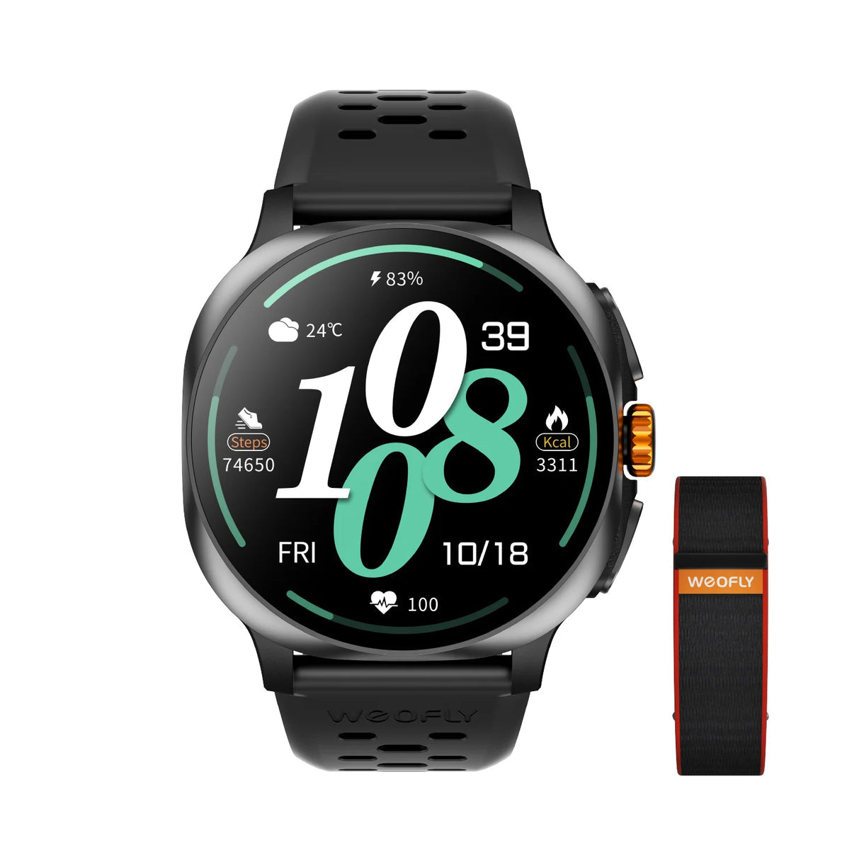 Weofly Vive 2 Smart Watch-Black