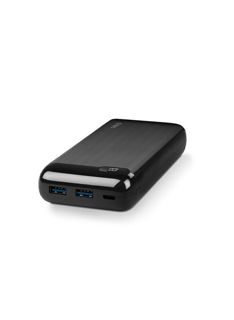 ttec PowerSlim LCD PD 20.000 mAh 20W Powerbank With USB-C Input/Output-Black