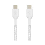 Belkin BoostCharge PRO Flex USB-C to USB-C Braided Silicone Cable, 1M, White