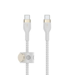 Belkin BoostCharge PRO Flex USB-C to USB-C Braided Silicone Cable, 1M, White
