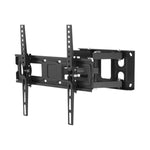 Complete TV Installation Bundle — 65" Full-Motion Wall Bracket + 6-Way Power Strip + 4K HDMI Cable