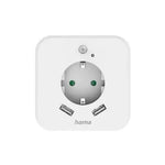 Hama LED Night Light with Socket, 2 USB Outputs, Motion and Light Sensor