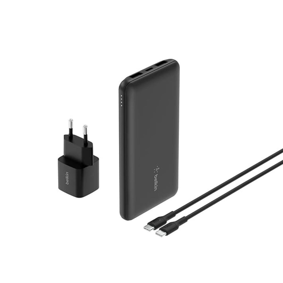 Belkin Travel Kit ,10K Power Bank ,25W EU Wall Charger with Cable