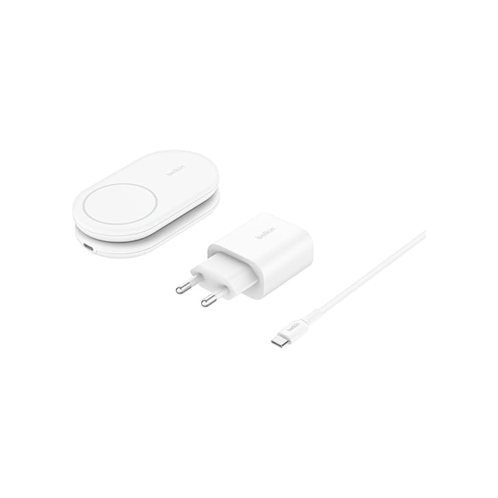 Belkin - BoostCharge 2-in-1 Magnetic Foldable Wireless Charger with Qi2 15W