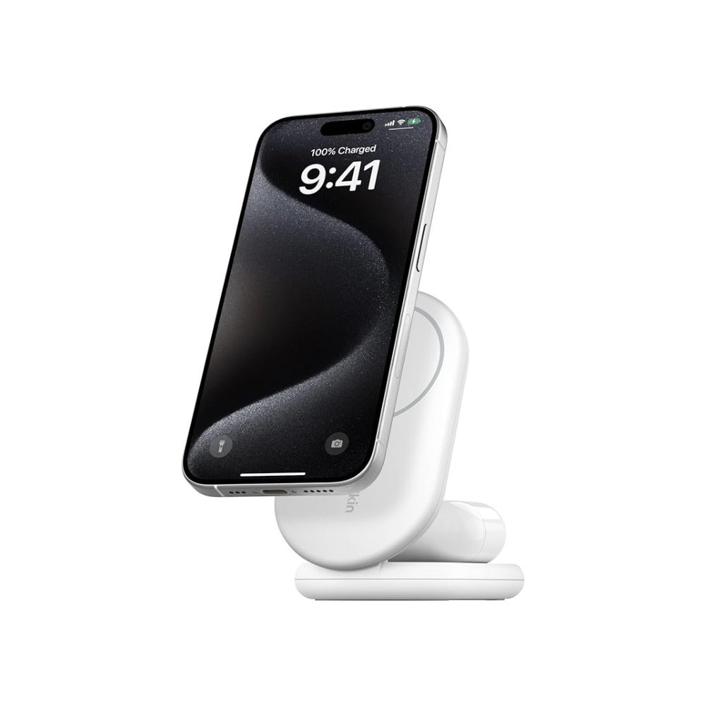 Belkin - BoostCharge 2-in-1 Magnetic Foldable Wireless Charger with Qi2 15W