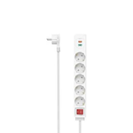 Hama Power Strip, 5-Way, USB-C/A 18 W, PD/QC™, Switch, Flat Plug, 1.4 m