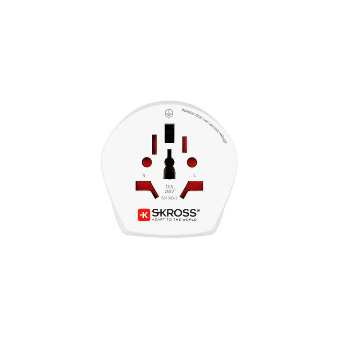 Skross Combo World to UK Single adapter