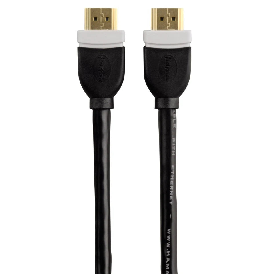 Hama High Speed HDMI™ Cable, Ethernet, gold-plated, double shielded, 5.00 m