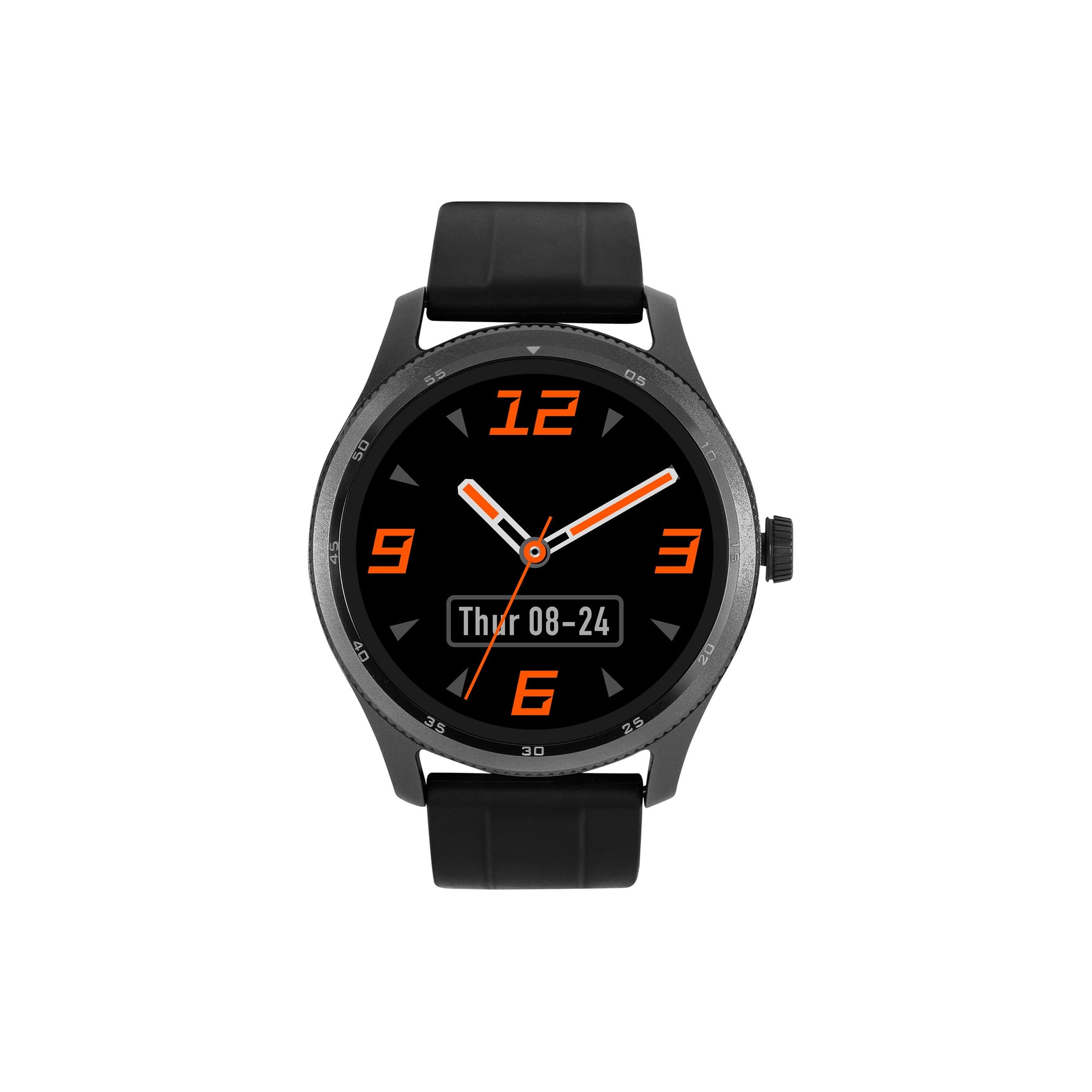 ttec Tempus 35mm TFT Screen Circular Metal Casing Smart Watch, Black